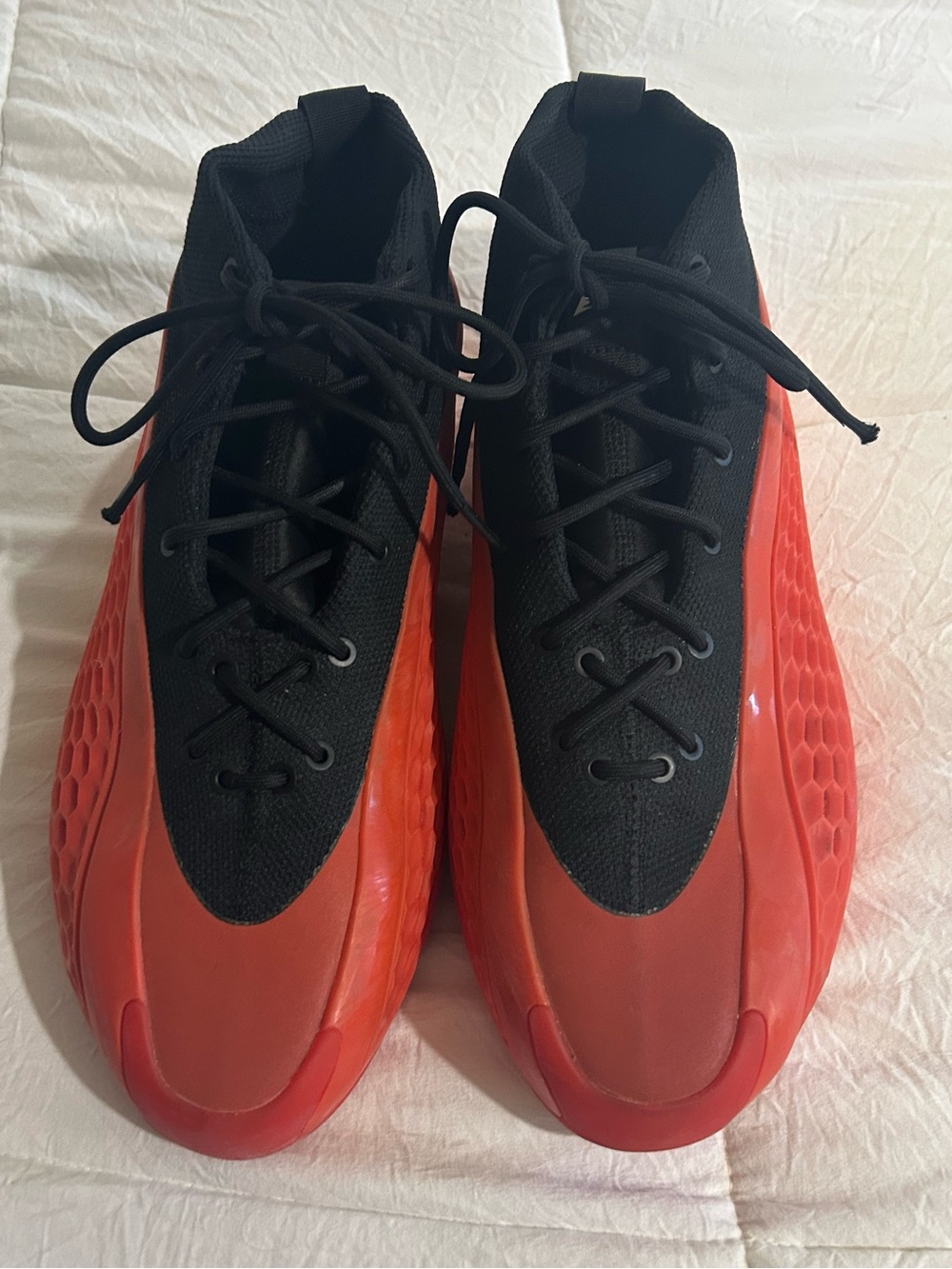 Adidas Anthony Edwards 1 Men's Athletic Shoes Black and Red - Picture 3 of 8